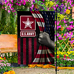 6. US Army Flag(5) Garden Flag Mockup 4