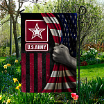 6. US Army Flag(5) Garden Flag Mockup 5