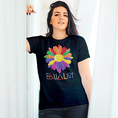 Alternative view of Lgbt Pride Equality Hurts No One T-Shirt - V-Neck Tee