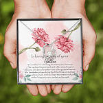 In Loving Memory Mother Forever Love Heart Pendant Necklace - Gift For Loss Of Mother