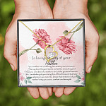 In Loving Memory Mother Forever Love Heart Pendant Necklace - Gift For Loss Of Mother