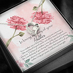 In Loving Memory Mother Forever Love Heart Pendant Necklace - Gift For Loss Of Mother