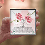 In Loving Memory Mother Love Knot Pendant Necklace - Gift For Loss Of Mother