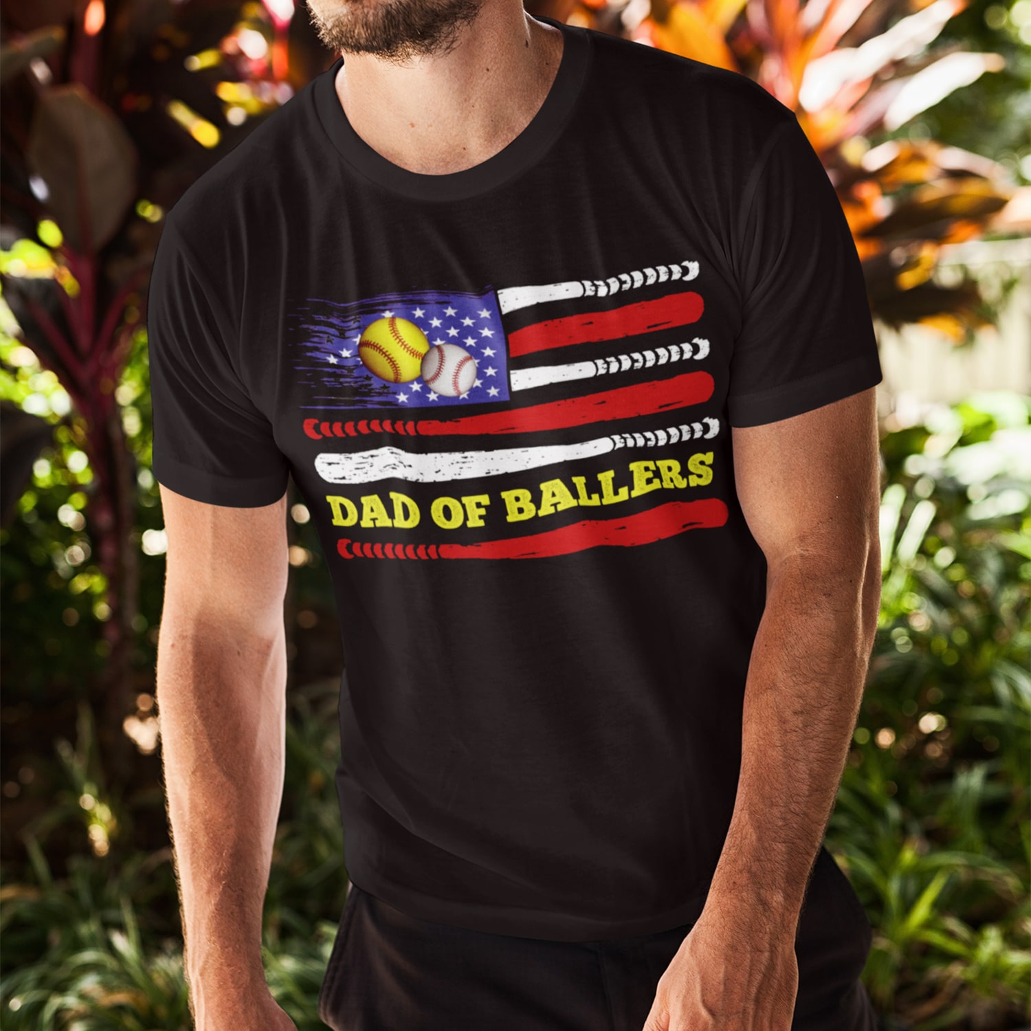 dad of ballers t shirt