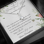 To My Beautiful Mom Now Mother Of The Bride Alluring Beauty Necklace - Mom Wedding Gifts From Daughter
