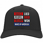 Fauci Lied People Died Trump, Black, Twill Cap