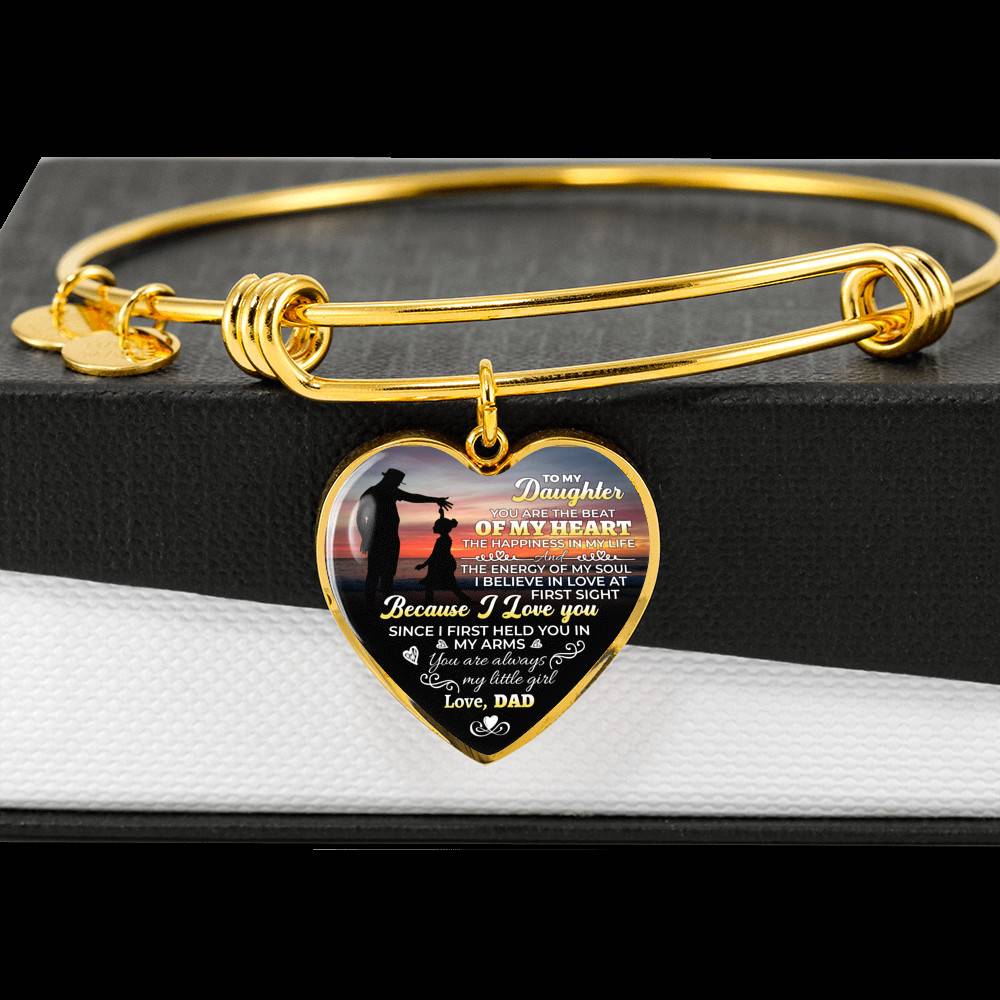 To My Daughter You Are The Beat Of My Heart Heart Pendant Necklace - Necklace Gift For Daughter