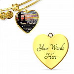 To My Daughter You Are The Beat Of My Heart Heart Pendant Necklace - Necklace Gift For Daughter