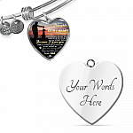To My Daughter You Are The Beat Of My Heart Heart Pendant Necklace - Necklace Gift For Daughter