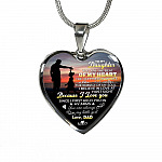 To My Daughter You Are The Beat Of My Heart Heart Pendant Necklace - Necklace Gift For Daughter