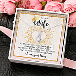 To My Wife Whenever You Feel Inadequate Alluring Beauty Pendant Necklace - Wife Necklace From Husband