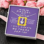 You Are The Rachel To My Monica Alluring Beauty Pendant Necklace - Best Friend Soul Sister Bestie Gifts