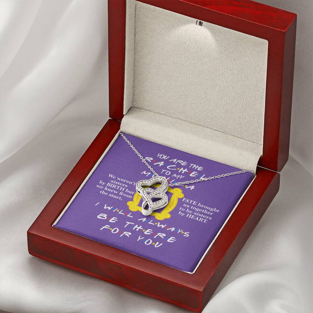 You Are The Rachel To My Monica Double Hearts Necklace - Best Friend Necklace - Soul Sister BFF Bestie Gifts You Are The Rachel To My Monica Double Hearts Necklace - Best Friend Necklace - Soul Sister BFF Bestie Gifts