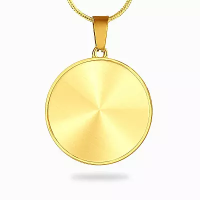 Circle Luxury Necklace (Gold Plated)