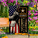 2VT. US Army Veteran Flag Garden Flag Mockup 4