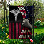 Caduceus Medical Symbol Flag - American Nurse Outdoor Garden Flag - House Flag - Wall Flag - Gift for Nurse