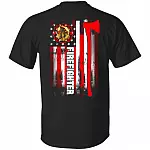 fire, Black, Unisex T-Shirt