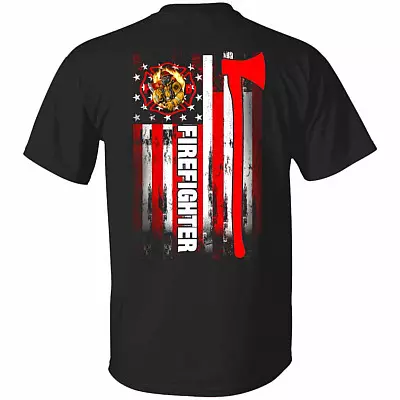 fire, Black, Unisex T-Shirt
