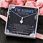 I'm Sorry I Can't Stop Thinking How Much I Love You Alluring Beauty Pendant Necklace - Apology Gifts