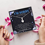 I'm Sorry I Can't Stop Thinking How Much I Love You Alluring Beauty Pendant Necklace - Apology Gifts