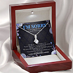I'm Sorry I Can't Stop Thinking How Much I Love You Alluring Beauty Pendant Necklace - Apology Gifts