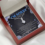 I'm Sorry I Can't Stop Thinking How Much I Love You Alluring Beauty Pendant Necklace - Apology Gifts