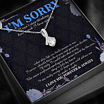 I'm Sorry I Can't Stop Thinking How Much I Love You Alluring Beauty Pendant Necklace - Apology Gifts