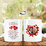 Personalized Photo to My Daughter, White, 11 oz. White Mug