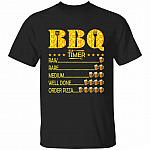BBQ Timer Raw Rare, Black, Unisex T-Shirt