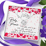 Pinky Promise I Will Always Be There For You Love Knot Necklace - Friendship Distance Gifts