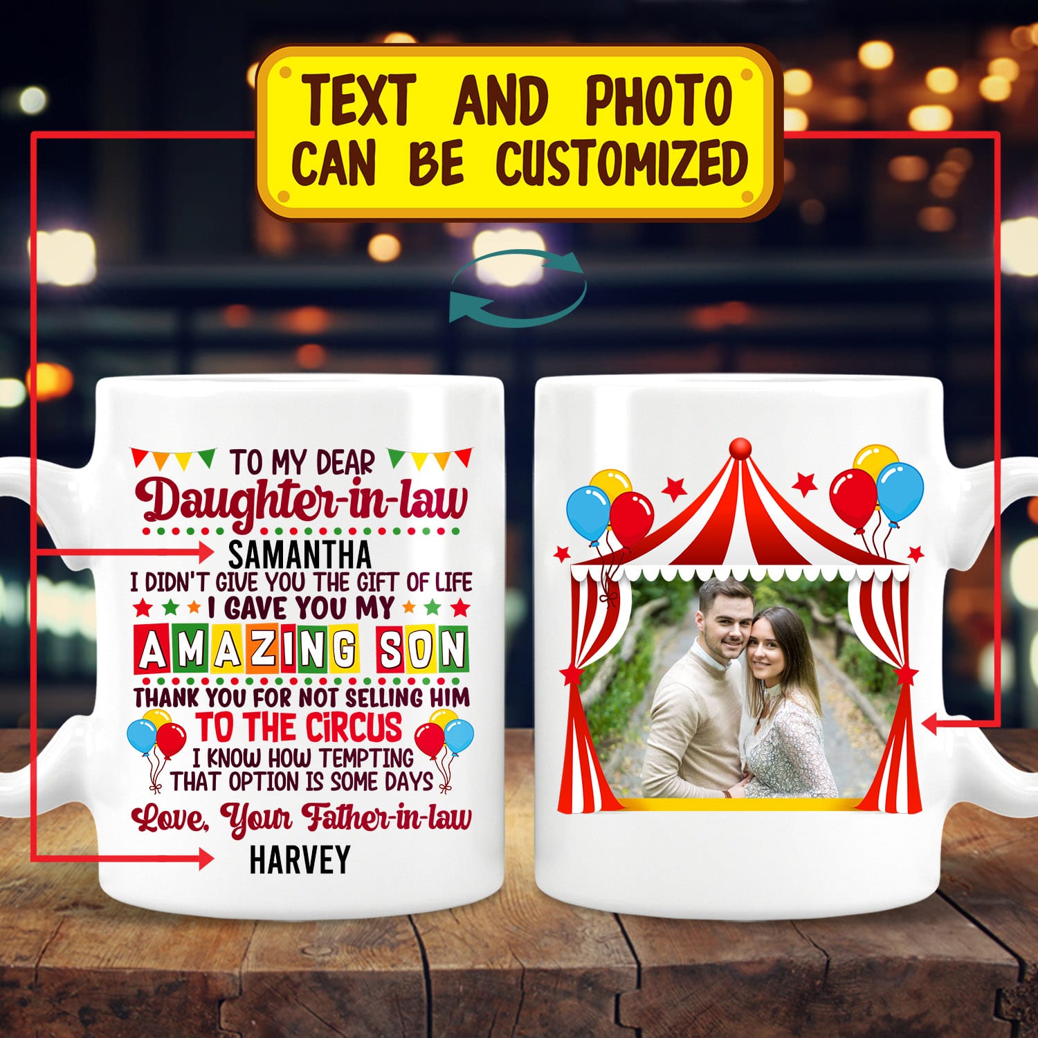5NH. Amazing Son Father-Sample Design Mockup 2