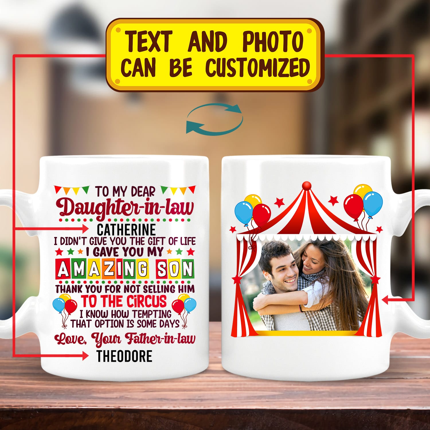 5NH. Amazing Son Father-Sample Design Mockup 1