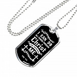 Jesus Christ I Can Do All Things Through Christ Who Strengthens Me Phil 4 13 Faith Dog Tag Pendant Necklace
