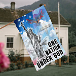 2O. One Nation House Flag Mockup 4