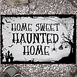 Home Sweet Haunted Home Hocus Pocus Decorative Halloween Doormat - Outdoor Indoor Doormat