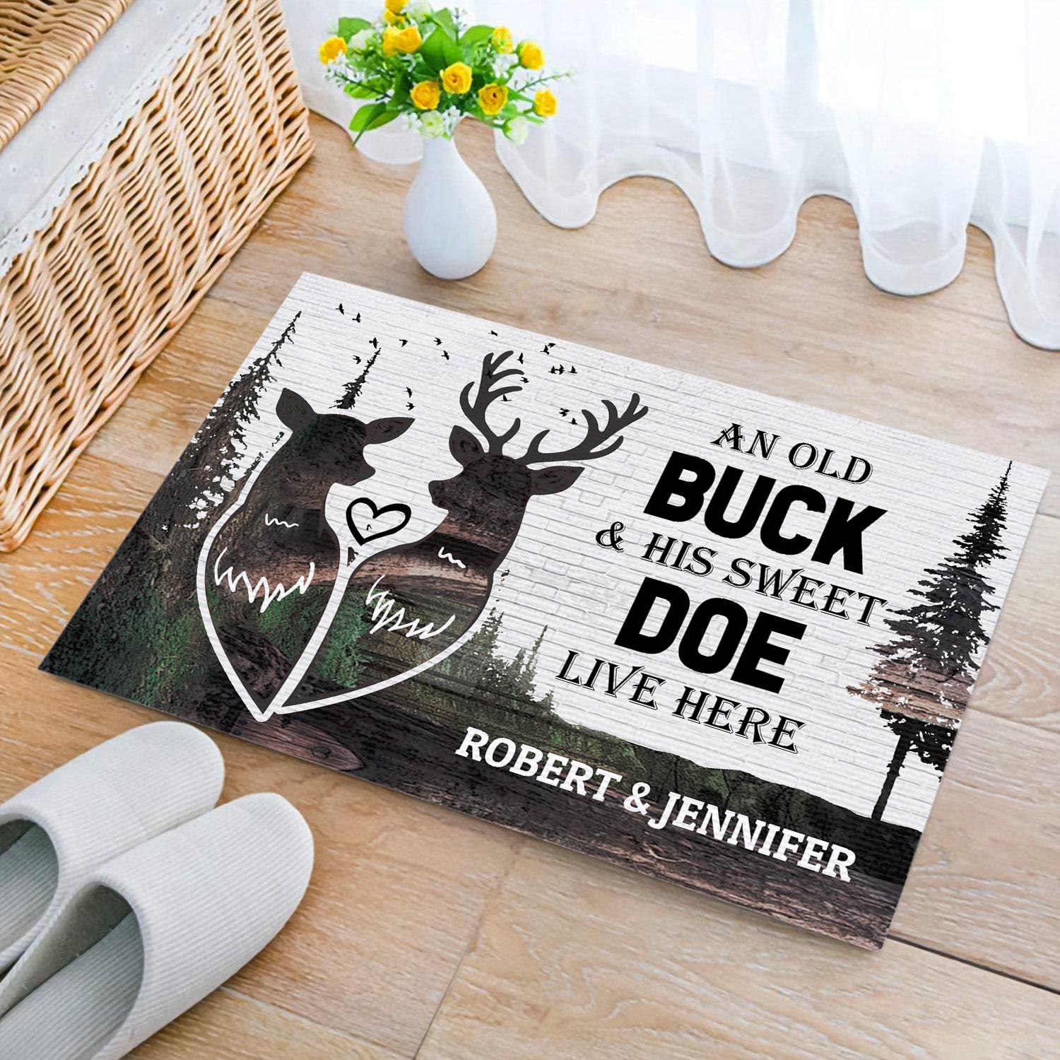 5O. Old Buck-Sample Design Doormat mockup 2