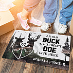 5O. Old Buck-Sample Design Doormat mockup 6