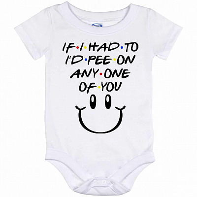 If I Had to Pee Onesie, White, Baby Onesie - 12 Month