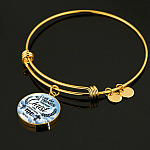 Jesus Christ I Can Do All Things Through Christ Who Strengthens Me Phil 4 13 Faith Circle Necklace - Bangle
