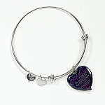 To My Daughter In Law You're Also My Daughter In Heart Heart Pendant Necklace-Bangle