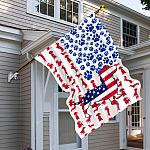 11VT. Dachshund 4th Of July Flag House Flag Mockup 6