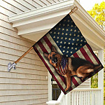 1VT. German Sherpherd AF Flag House Flag Mockup 2