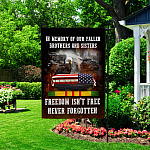 7UT. Never Forgotten Flag (6) Garden Flag Mockup 2