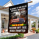 7UT. Never Forgotten Flag (6) House Flag Mockup 3