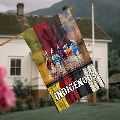 Missing and Murdered Indigenous Women Outdoor House Flag - Native American Home Garden Flag - MMIW Flag