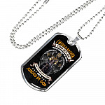 I Would Rather Stand with God and Be Judged by the World Than to Stand With The World Dog Tag Pendant Necklace