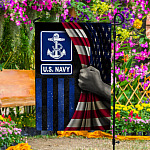 6. US Navy Flag Garden Flag Mockup 4