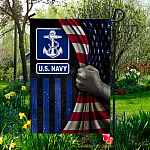 6. US Navy Flag Garden Flag Mockup 5