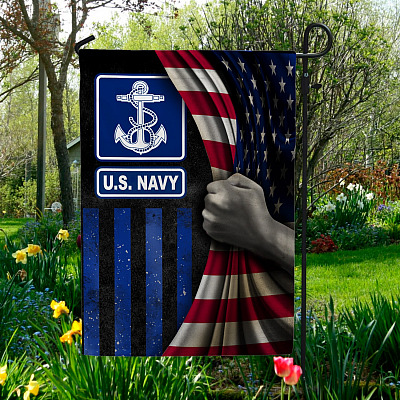 Us Navy Symbol Academy American Veteran Outdoor Garden Flag - House Flag - Wall Flag