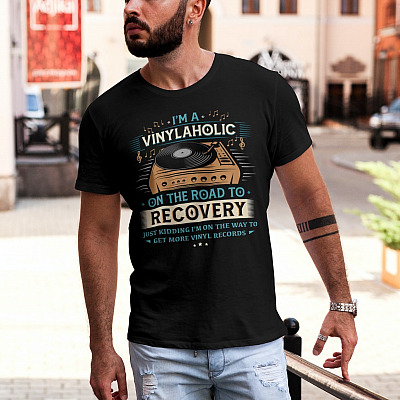 Alternative view of I'm A Vinylaholic On The Road To Recovery On The Way To Get More Vinyl Records Shirt